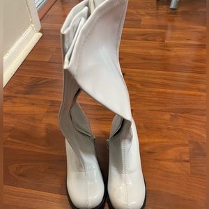 White go-go boots